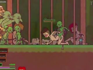 Captivity &vert; etapa 3 &vert; nu fêmea survivor fights dela maneira através sexualmente aroused goblins mas fails e fica fodido difícil deglutição liters de ejaculações &vert; hentai jogo gameplay p3