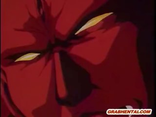 Hentai datter med bigtits vakker rød monster faen