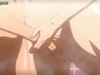 Dögös anime leszbikusok dörzsölés és megosztás johnson