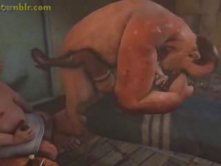 Lulu fucked hard in 3D monster X rated movie animation