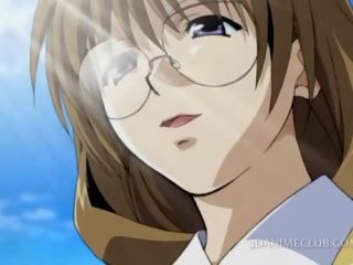 Anime mladý žena dostane píča olízl a prdel v prdeli v skupina na školní
