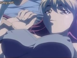 Blond anime nymfoman tar stor pikk