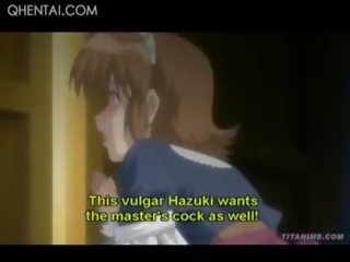 Hentai hard up School Doll Masturbating Her Wet Peachy Cunt