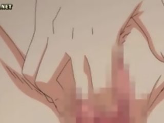 Vöröshajú anime jelentkeznek mellbimbók dörzsölte