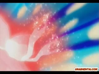 Babe anime gudinne suging aksel og fjes splashing sæd