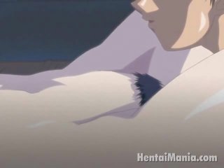 Sublime animen stunner få succulent goddess finger genom trosor