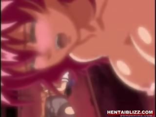 Vöröshajú hentai hátulró szar által gettó megront haver