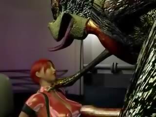 Hard Hentai dirty video With Snake Man