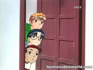 Tenårings anime babe i skitten bukkake