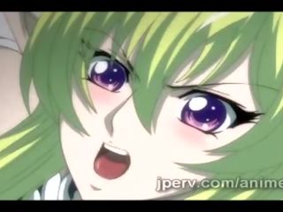 Blondt anime elf elsker til ha masse av dong til spille