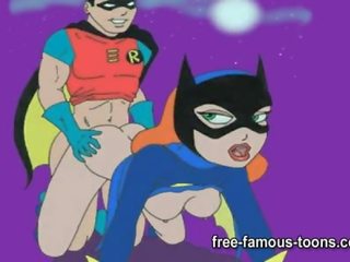 Batman cu catwoman și batgirl orgii