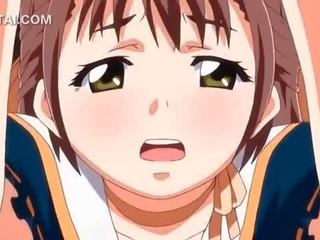 Anime shkollë stunner kuçkë shembur i vështirë nga gjigand