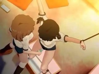 Tied up anime anime goddess gets cunt vibed hard