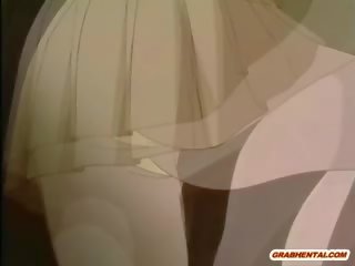 Pretty Redhead Anime Coed Caught And Threesome Fucked