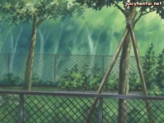 Splendid anime chůva s obrovský ňadra