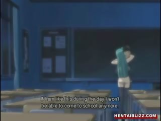 Busty hentai coed được liếm cô ấy âm hộ trong các lớp học