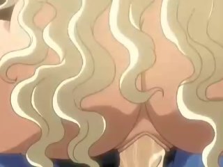 Duży meloned anime blondynka pieprzenie