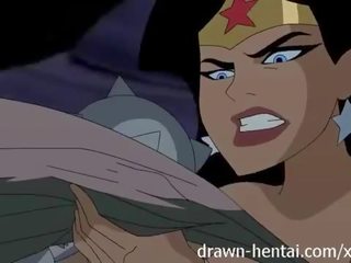 Justice league hentai - dwa pisklęta na batman członek