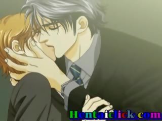 Anime gei mees võttes cuddles ja räpane film