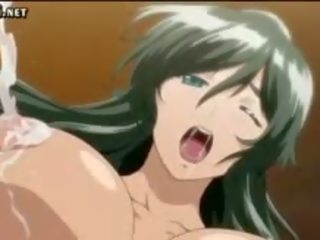 Hentai whore Rubbing Her Milky Tits