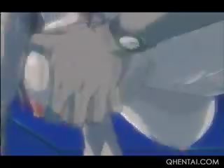 Hentai enticing rødhårete jumping manhood i henne våt mus