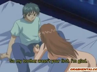 Slutty manga malli tyttö kanssa valtava tiainen saa perseeseen mukaan hänen veljekset boyfrien