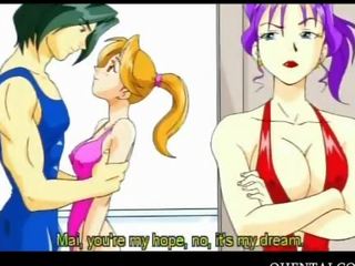 Enticing hentai gymnast seducing her coach