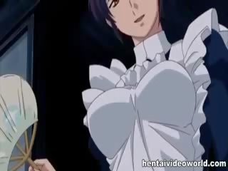 エロアニメ イマラチオ と ファック のために ボインの housemaid