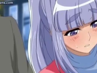 Reusachtig meloned anime krijgt geboord