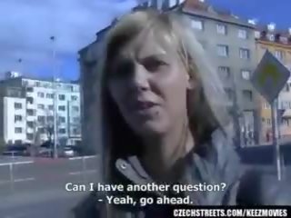 צ'כית ברחובות - ilona לוקח מזומנים ל ציבורי מבוגר סרט