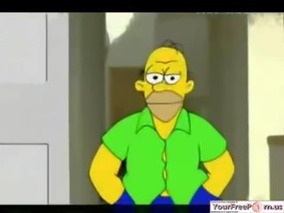 Simpsons marge trucchi su homer