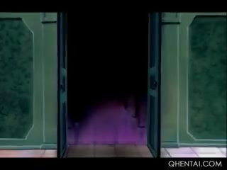 Hentai xxx película prisoner en chains masturbándose perra en la célula