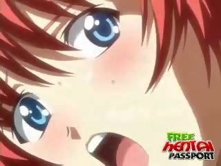 Huge Meloned Redhead Hentai prostitute