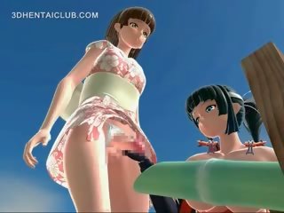 Hentai anime slurps jej cioto soki masturbacja