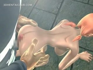 Buah dada besar animasi pornografi jalan gadis mendapat air mani tembakan di dia besar tetek dan bac