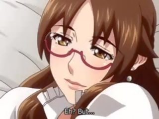 Concupiscent romantikk anime video med usensurert stor pupper, creampie