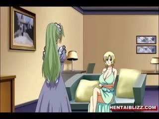 Ýapon hentaý with huge melon emjekler hard poking by her mas