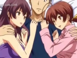 Paauglių 3d anime damsel kova per a didelis manhood