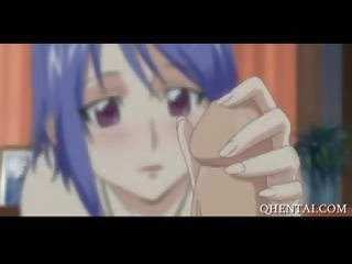 Big Meloned Hentai honey Fingered In Close-up