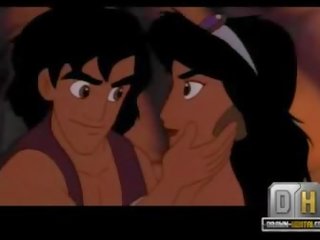Aladdin sekss pludmale pieaugušais filma ar jasmīns