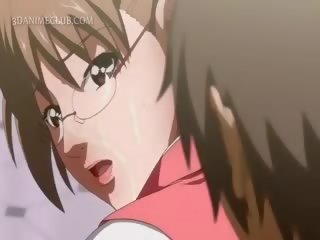 Slutty anime divinity seducing tenåring hingst til trekant