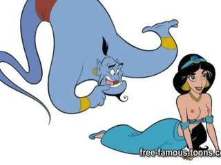 Aladdin ir jazminas x įvertinti filmas parodija