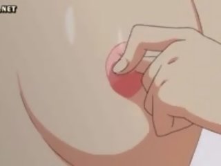 Červenovlasé anime dostane bradavky trela