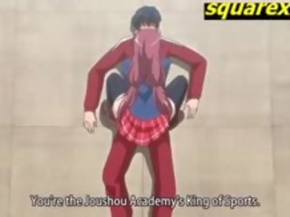 Stor pupper tenåring studenter faen i bakgård anime