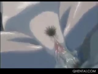 Hentai sedusive rødhårete jumping pecker i henne våt mus