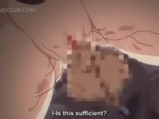 Lusty anime lover in uzyn kolgotka sürmek big shaft on a chair
