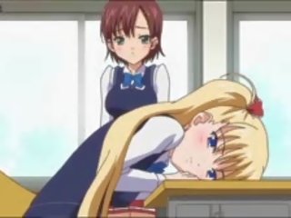Dospívající anime blondýnka harlot sání