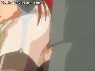 Csábító vöröshajú anime femme fatale jelentkeznek apró kéjbarlang part4