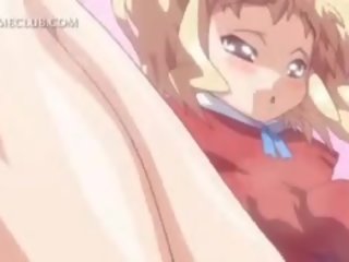 Gözel anime young female takes gotak in mouth and little quim