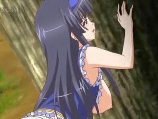 Utendørs hardcore faen scene med hentai tenåring x karakter video dukke